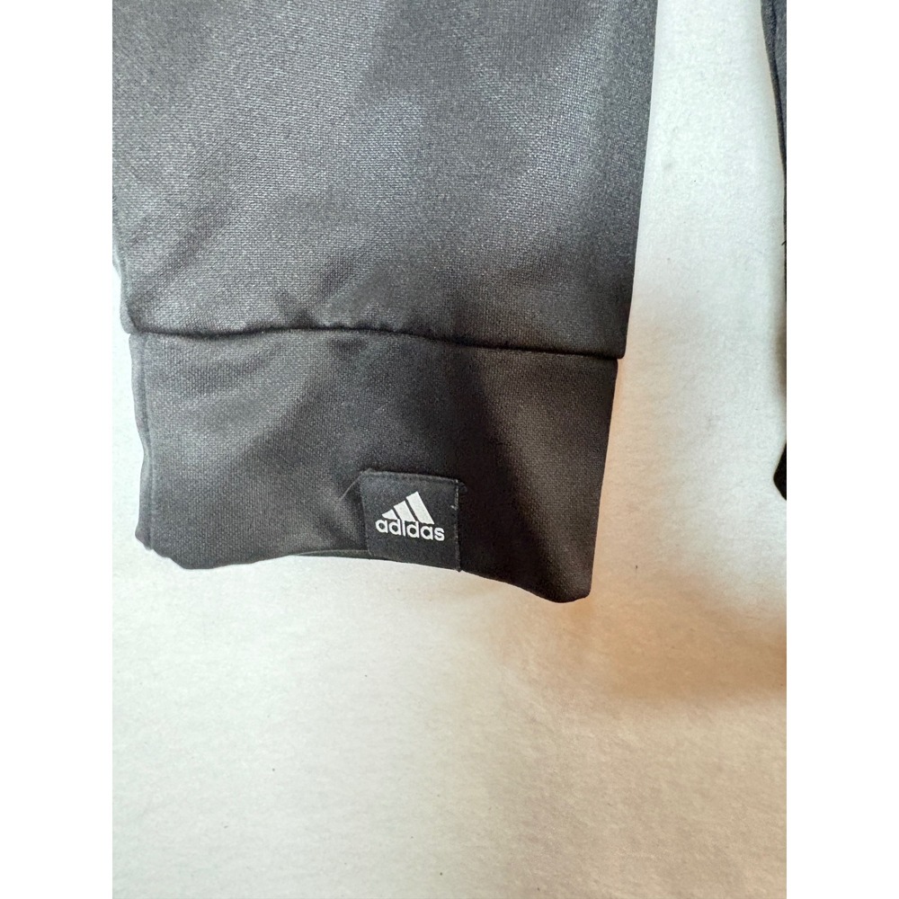 Adidas Training Aeroready Full Zip Hoodie Black Mens 2XL Logo Sweatshirt - Picture 6 of 10